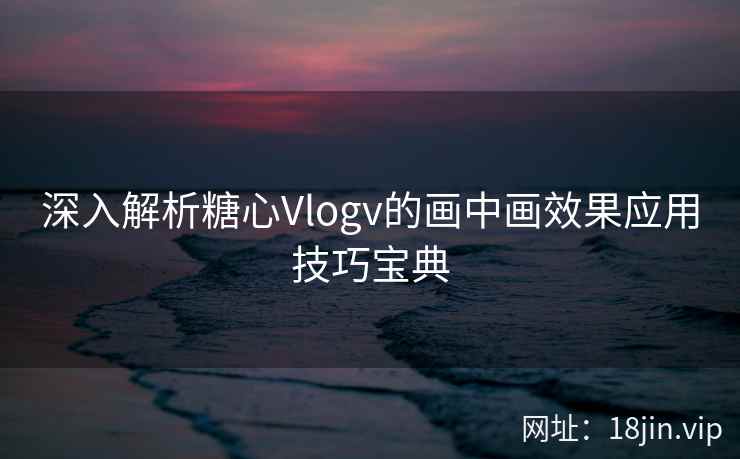深入解析糖心Vlogv的画中画效果应用技巧宝典